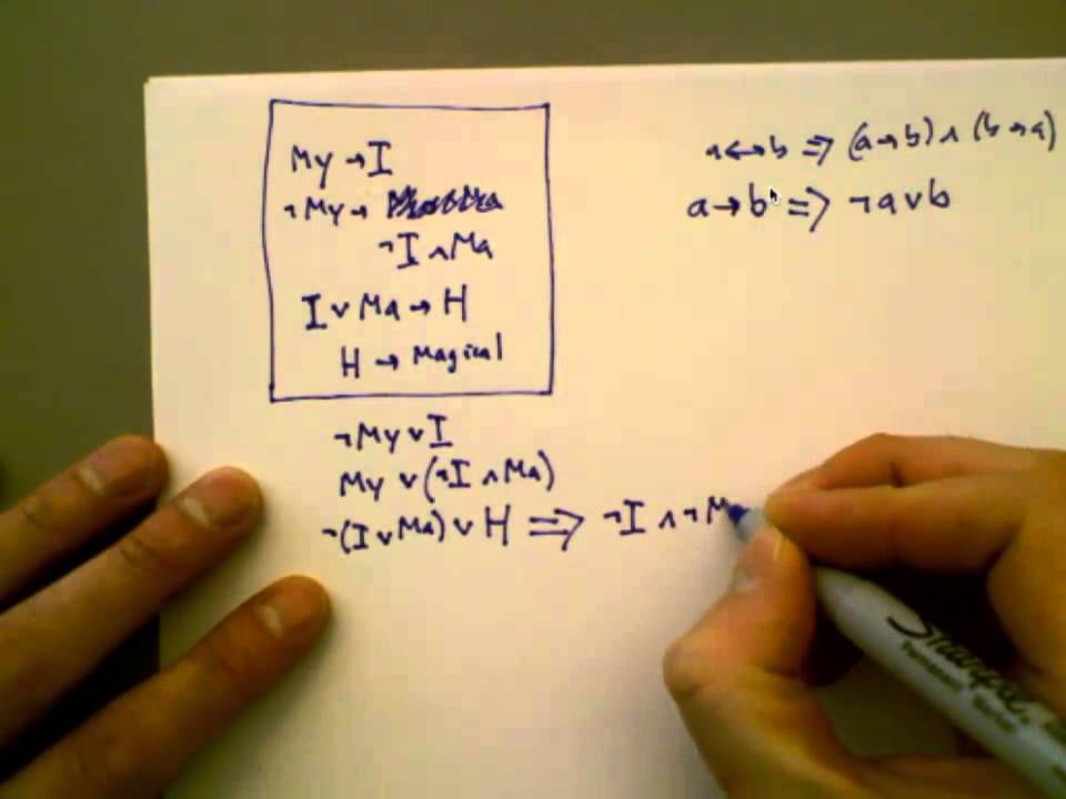 conversion to CNF (propositional logic) - YouTube