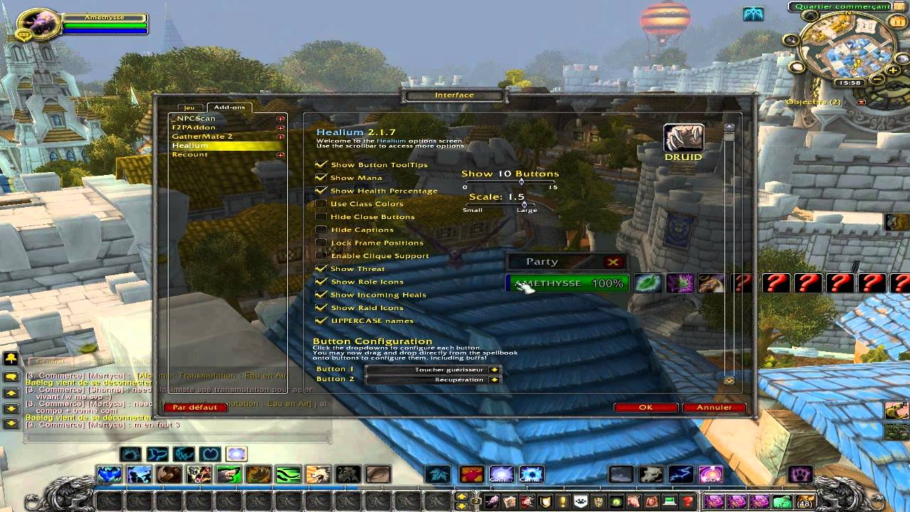 Wow Tuto Fr] Addon Healium - By Sbar [HD] - YouTube