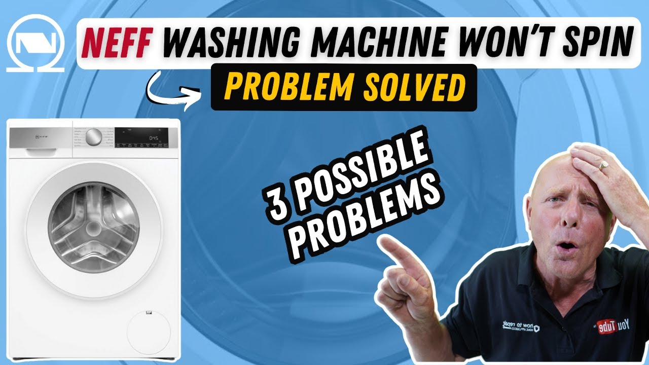 Neff washing machine won't spin fault finding guide. YouTube