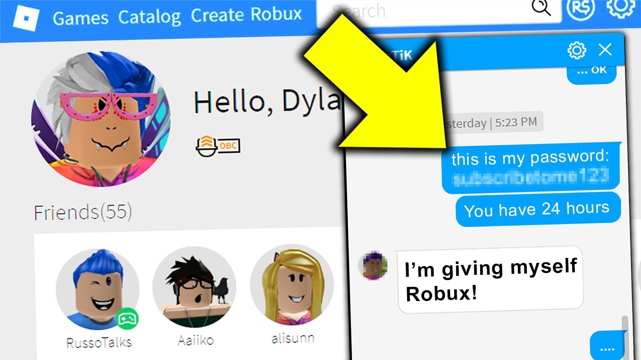 I Gave My Roblox Password To A Youtuber For 24 Hours
