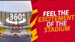 FEEL THE EXCITEMENT OF THE STADIUM 🤩? | 36°° VIDEO | ROMA v LAZIO