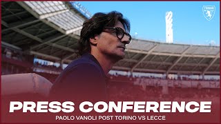 Torino-Lecce: la conferenza stampa di Vanoli