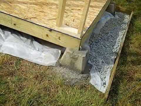 How to build a shed - (Foundation) - Part 1 - YouTube