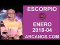 Video Horscopo Semanal ESCORPIO  del 21 al 27 Enero 2018 (Semana 2018-04) (Lectura del Tarot)