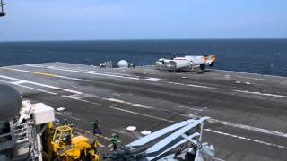 X-47B Completes First Carrier-based Arrested Landing (2)