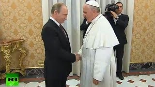 В Ватикане состоялась встреча Владимира Путина и Папы Римского Франциска