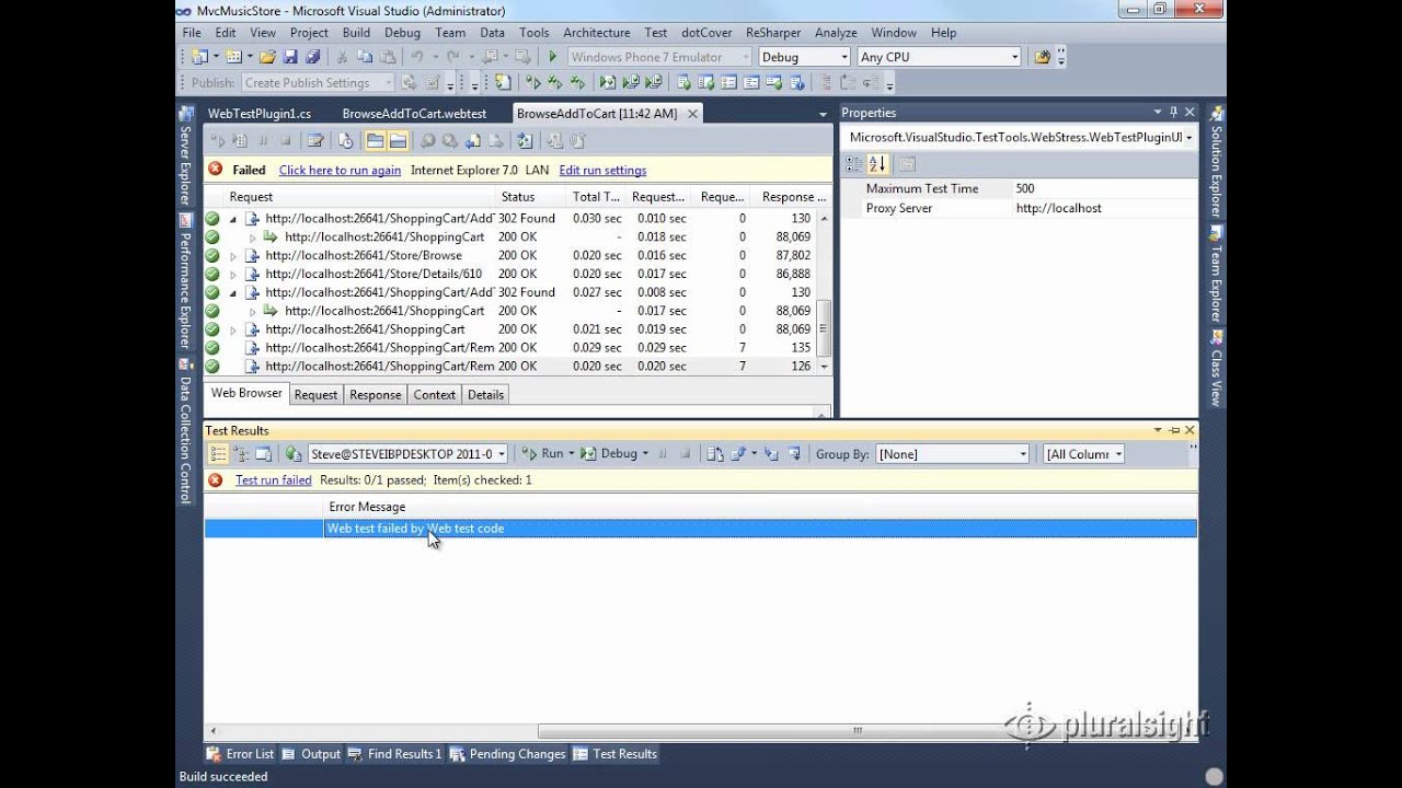 Extending VS2010 Web Performance Tests-Demo Web Test Plugins-video-3 ...