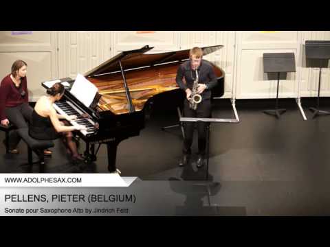 Dinant2014 PELLENS Pieter Sonate pour Saxophone Alto by Jindrich Feld