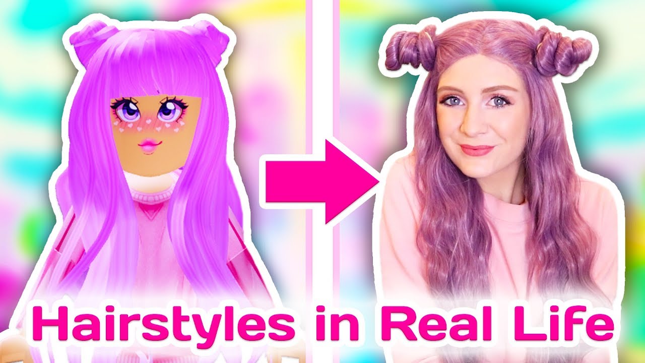I Recreated Royale High Hairstyles In Real Life Roblox Royale