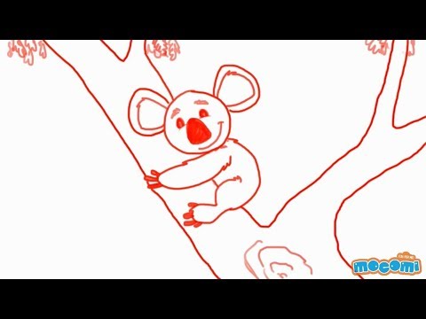 How to Draw a Koala (Step By Step Guide) | Mocomi Kids - YouTube