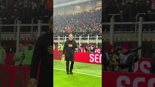 Pippo Inzaghi at the Curva Sud end ❤️🖤? | #shorts