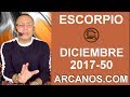 Video Horscopo Semanal ESCORPIO  del 10 al 16 Diciembre 2017 (Semana 2017-50) (Lectura del Tarot)