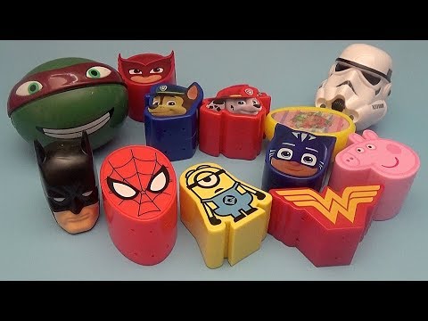 Surprise Egg Opening Memory Game for Kids! Batman Spider-Man Paw Patrol PJ Masks Peppa Pig!
