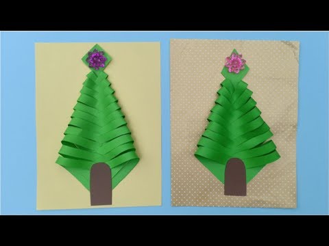 How to Make Funny Christmas Trees Paper Crafts by Hand for Kids