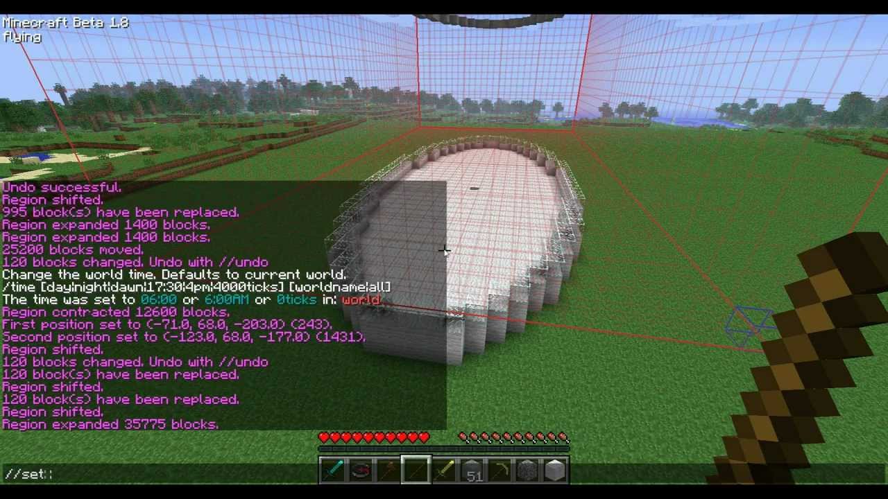 Minecraft How To Make Oval Buildings WorldEdit Tutorial - YouTube