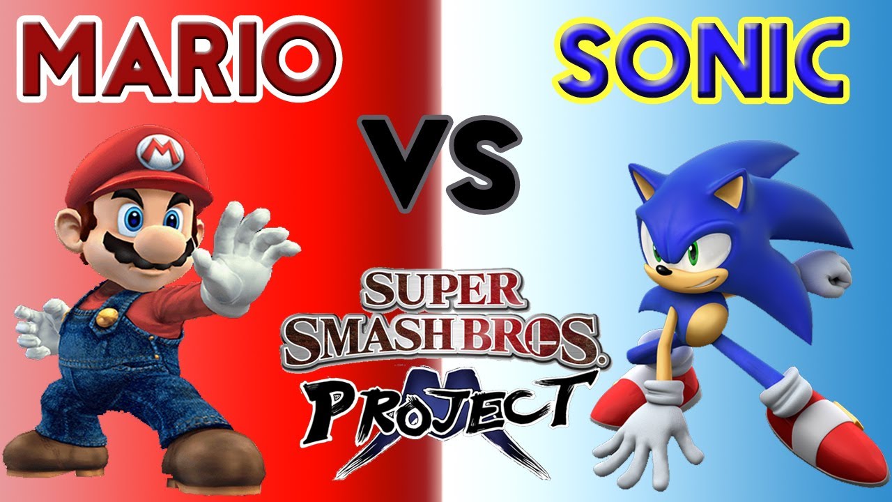 Sonic Vs Mario! - Project M 2.5 - Super Smash Brothers Brawl - YouTube