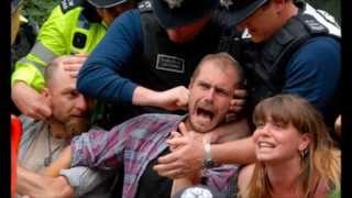 Fracking attempts continue in Balcombe Village UK July 2013.  Villigers unite.