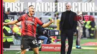 Coach Pioli and Jan-Carlo Simić | Post-match reaactions | #MilanMonza