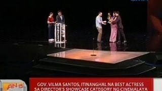 UB: Gov. Vilma Santos, itinanghal na best actress sa director's showcase category ng Cinemalaya