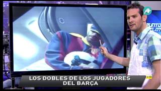 Los dobles en el anuncio del FC Barcelona - Qatar Airlines