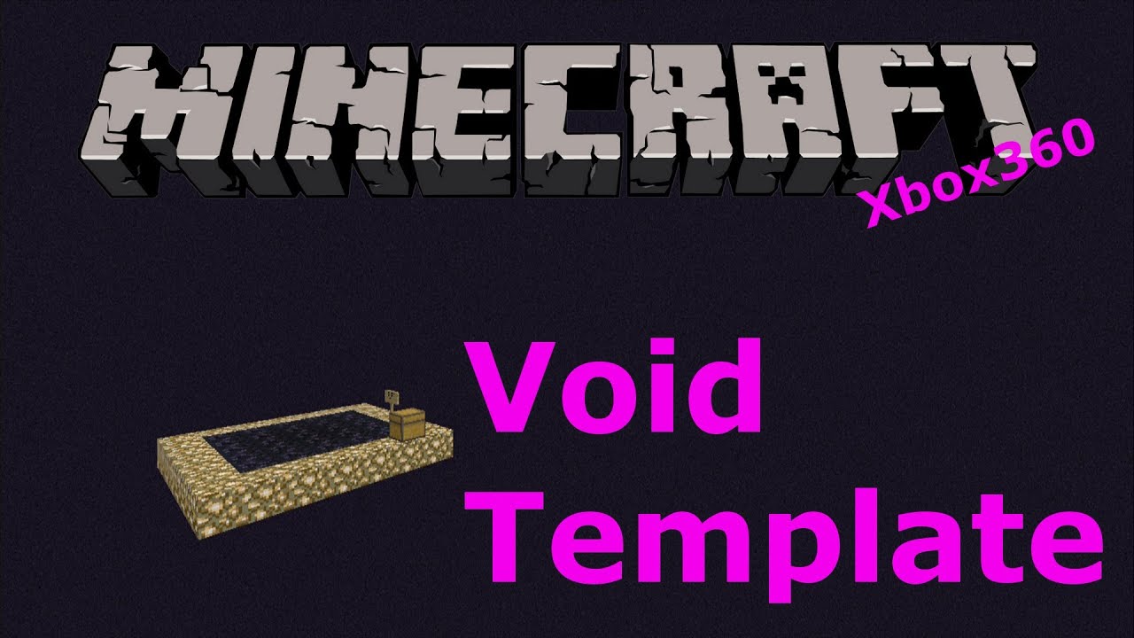 Minecraft 360: (DOWNLOAD) Void Template world - YouTube