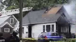 Plane crash, Charter Oak Ave, East Haven, Ct. on 8/9/2013 - video 1