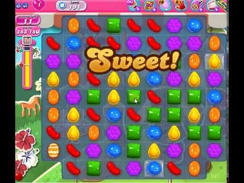 How to beat Candy Crush Saga Level 191 - 2 Stars - No Boosters - 296