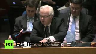 Выступление Виталия Чуркина на экстренном совещании Совбеза ООН