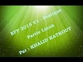 7 - Correction d'EFF Pratique 2015 V1 - Partie Linux (KHALID KATKOUT)