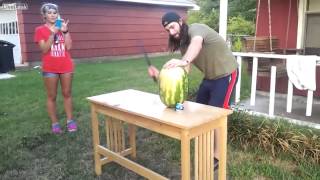 Cutting watermelon Fail !