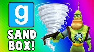 Gmod Sandbox Funny Moments TORNADO Edition - House Destruction & Skit Fails (Garry's Mod)