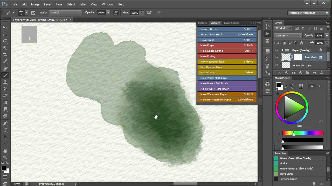 how to apply water color filter to drawing inkscape