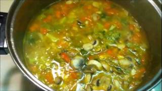 Nutritiva sopa de verduras