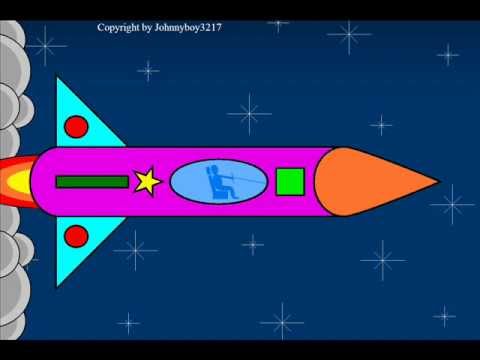 Learn Shapes And Build A NASA Space Shuttle For Children Rocket
