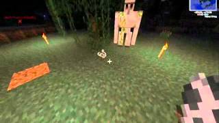 Minecraft วิธีทำ Iron golem