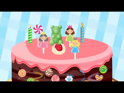 kid games | Paint fingers nails and decorate happy birthday cake game | funny game for kid