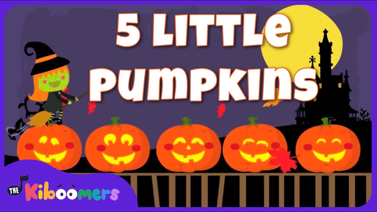5 Little Pumpkins Sitting on a Gate : Halloween Songs for Children