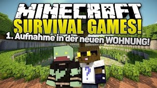 1. Video aus der neuen Wohnung (Sorry für Hall) mit Taddl - Minecraft Survival Games | ungespielt