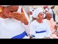Watch As Popular Yoruba Actress Remi Surutu Struggles To Hold Back Tears At Her Mother' Final Burial