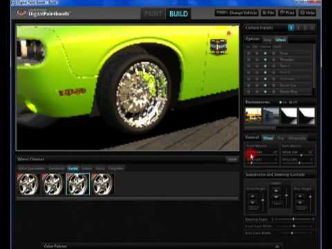 Digital Paint Booth 3d Wheel Demo - YouTube