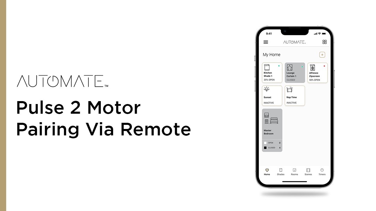 Automate | Pulse 2 Motor Pairing Via Remote | Instructional Video