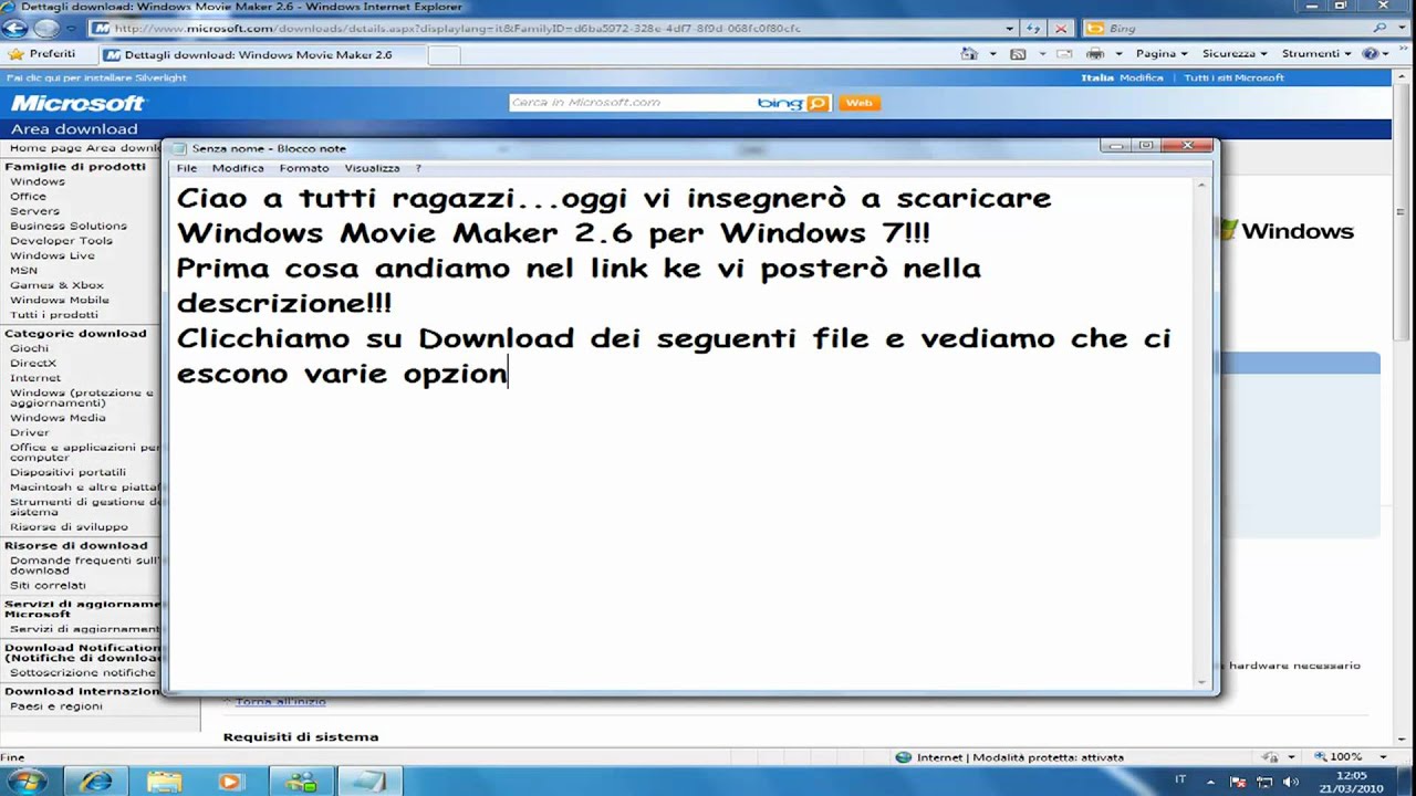 Come scaricare Windows Movie Maker 2.6 [Windows 7] - YouTube