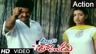 Allari Ramudu Movie Scenes  Action Between Benarjee  Jr. N.T.R