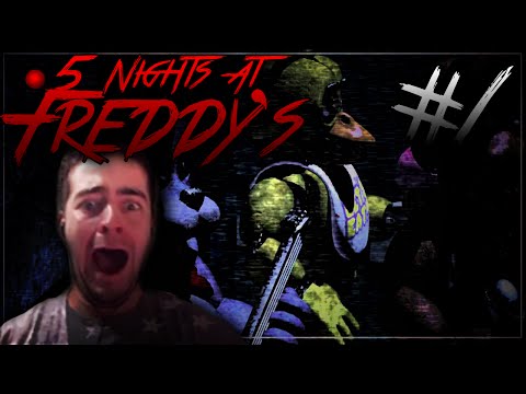 FUNNY JUMPSCARES - 5 Nights at Freddy's w/FACECAM - Part 1- Scary Game ...