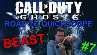 CoD Ghosts : Road To Quickscope Beast #7 [FACECAM] - "KRANKE" KILLS !! HD