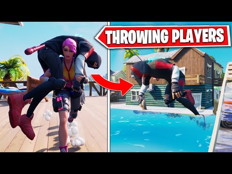 THROWING ENEMIES OFF THE MAP in Chapter 2 Fortnite - Season 11 Carrying Enemies & Throwing *EPIC*