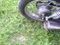 Yamaha SR 125 exhaust flames