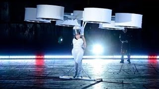 Lady Gaga Flying Dress "the Volantis" Test Demo at New York 11/10/2013