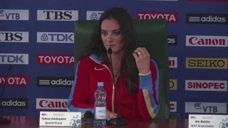 Isinbayeva condemns displays of homosexuality