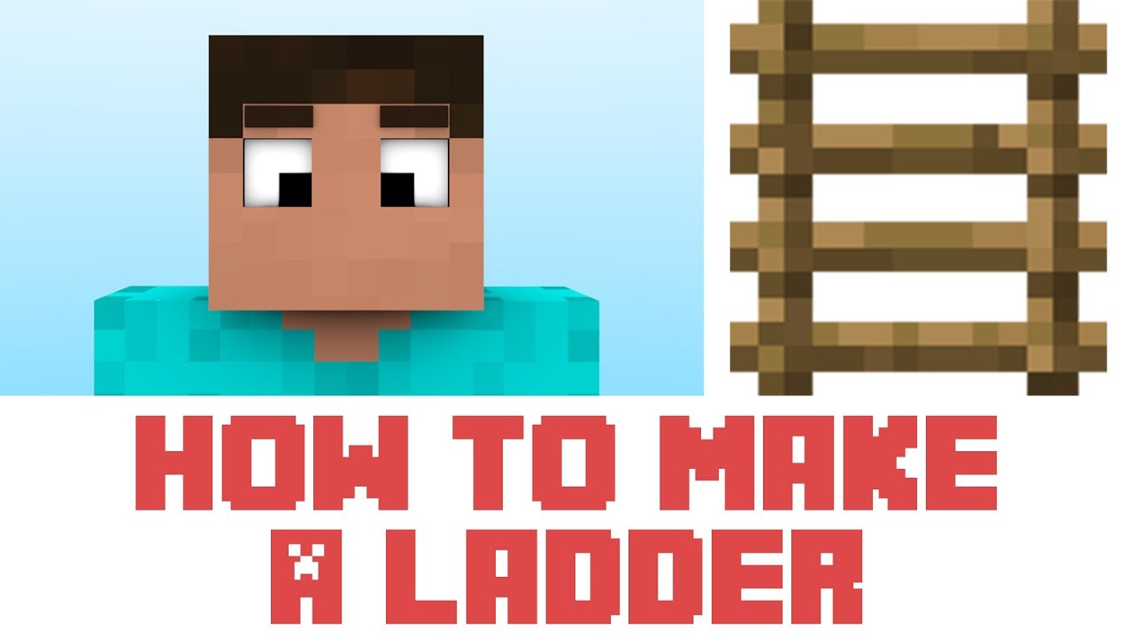 Minecraft Tutorial How To Make A Ladder In Minecraft YouTube